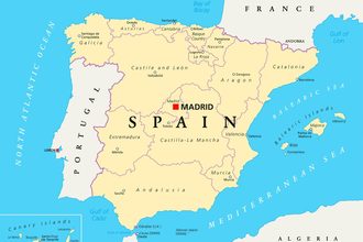 Map of Spain